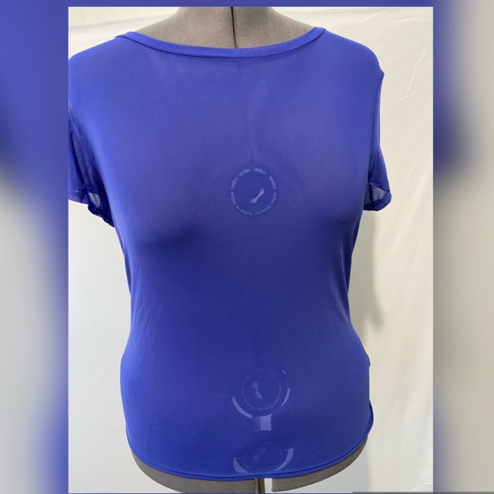 Torrid NWT royal blue mesh tee